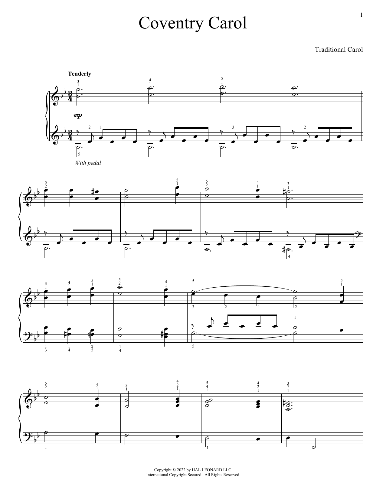 Produktbild zu: Coventry Carol