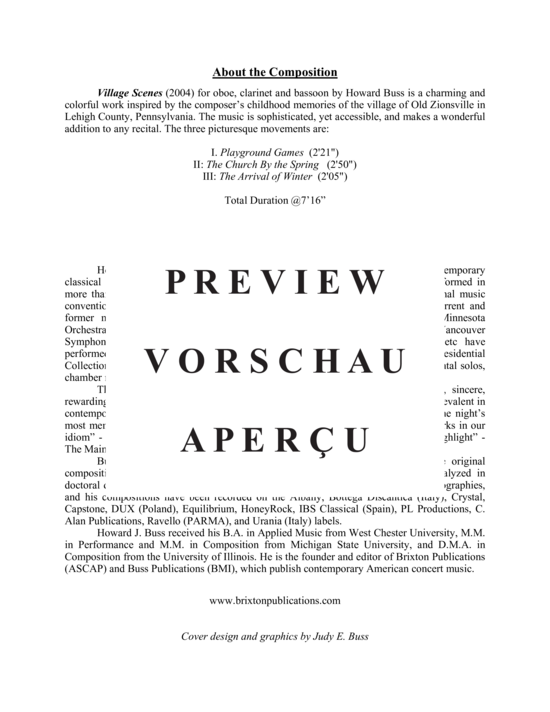 Product gallery: Page 3 of 21 Village Scenes , , (oboe, clarinet and bassoon)