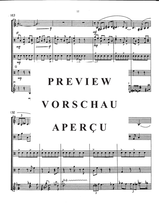 Product gallery: Page 16 of 21 Escapade , , (alto saxophone solo and 4 percussionists)