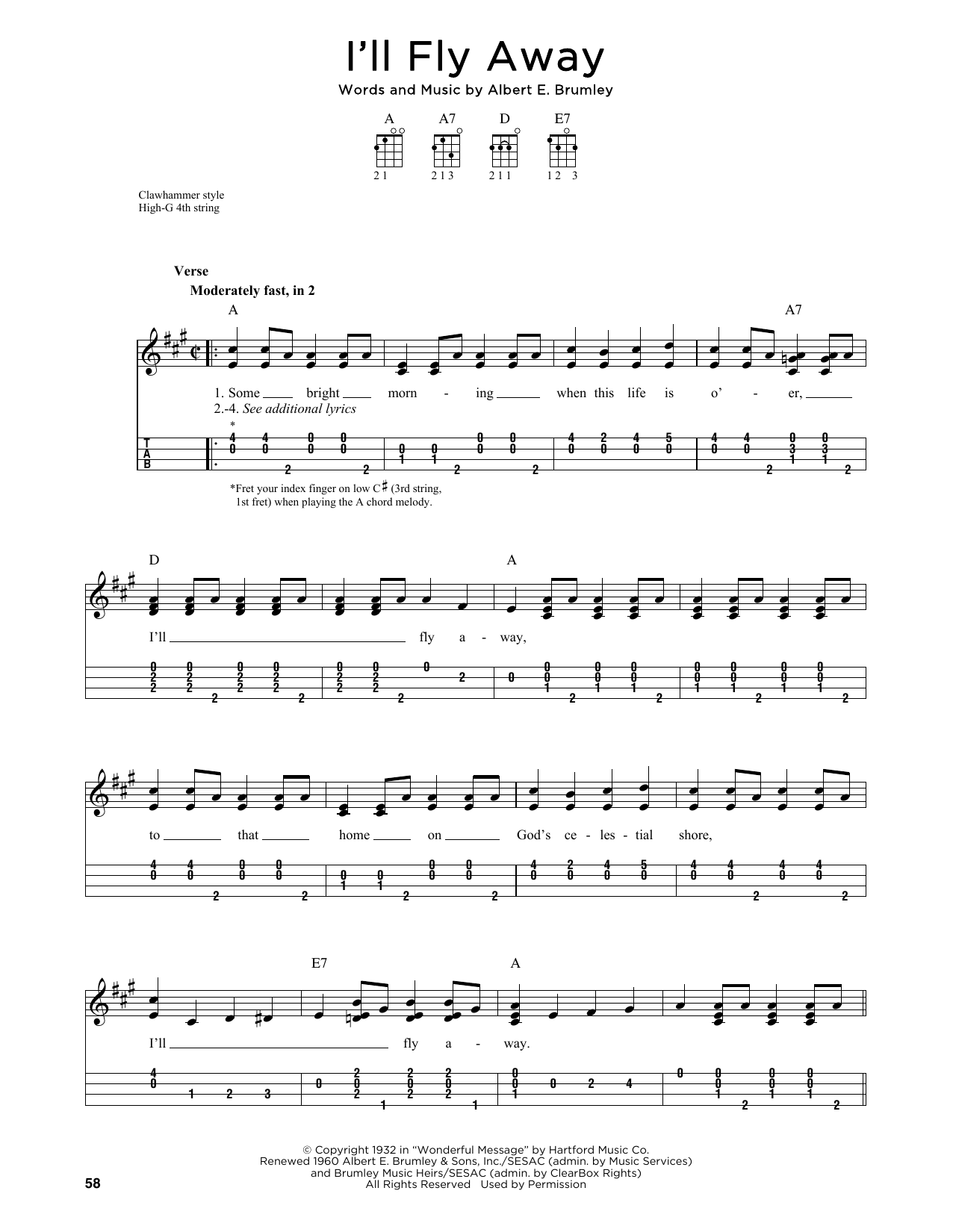 Product gallery: Page 1 of 1 I'll Fly Away (arr. Jim Schustedt), Albert E. Brumley