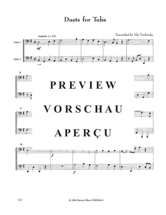 Product gallery: Page 4 of 17 Duets , , (Tuba Duet)