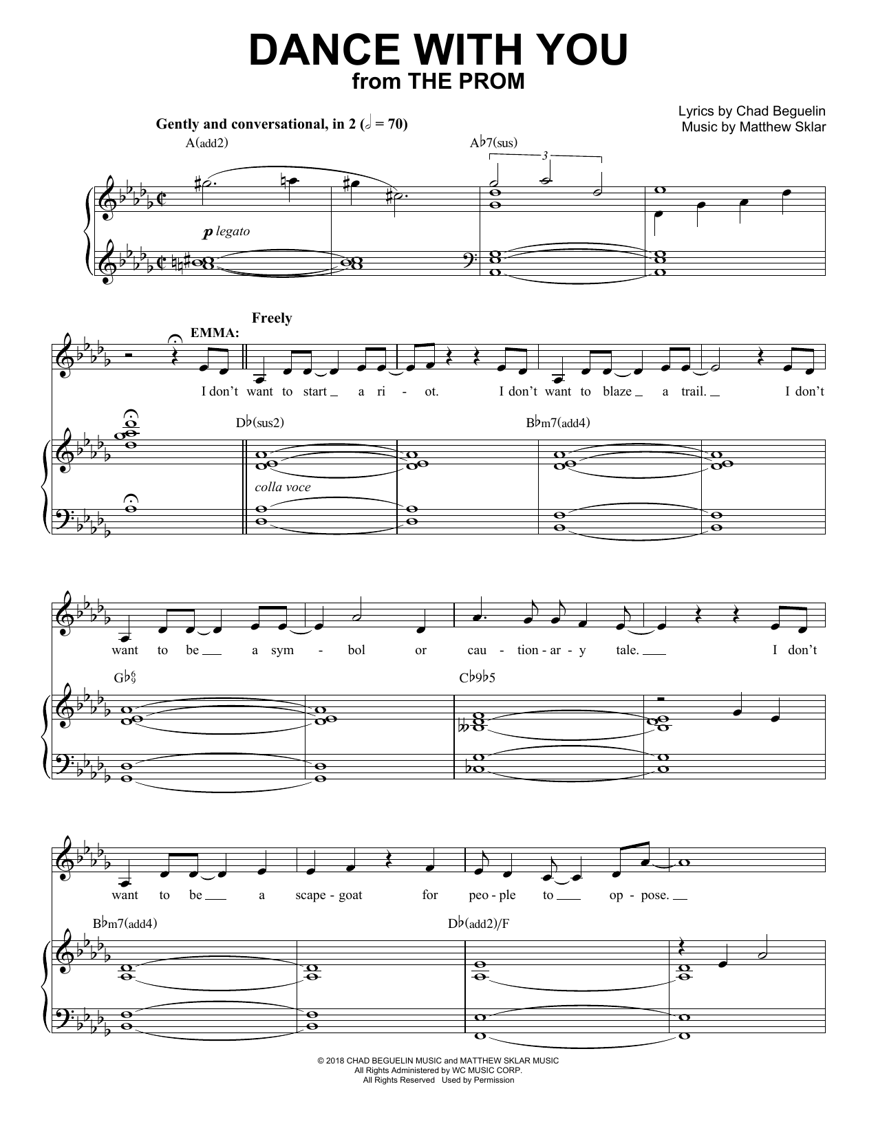 Product picture to: Dance With You (from The Prom: A New Musical)