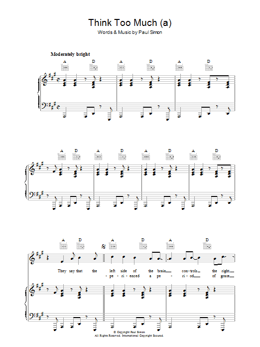 Produktbild zu: Think Too Much (a)