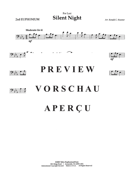 Product gallery: Page 6 of 8 Silent Night , , (Tuba Quartett EETT)