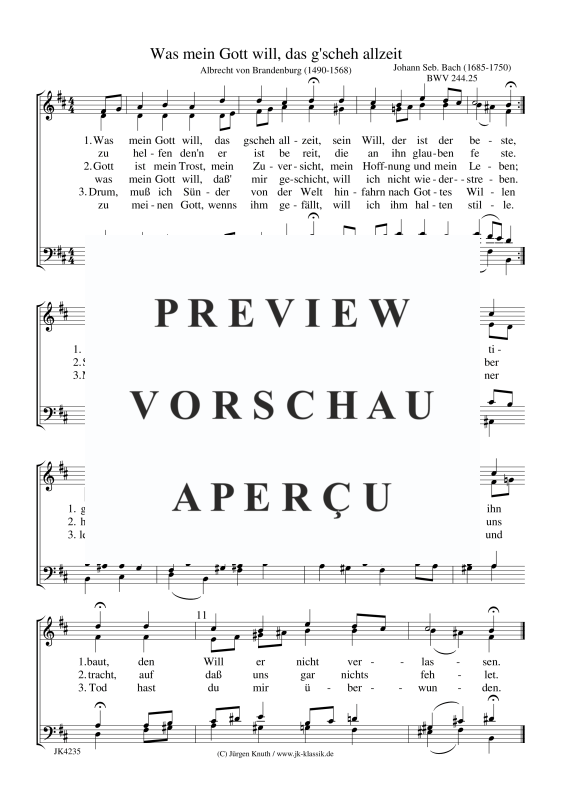 gallery: Was mein Gott will, das g´scheh allzeit BWV 244.25, , Gemischter Chor