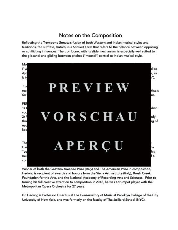 Product gallery: Page 4 of 11 Trombone Sonata (Antarä), , (trombone and piano)