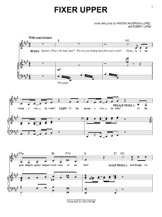 Produktbild zu: Fixer Upper (from Disney's Frozen)