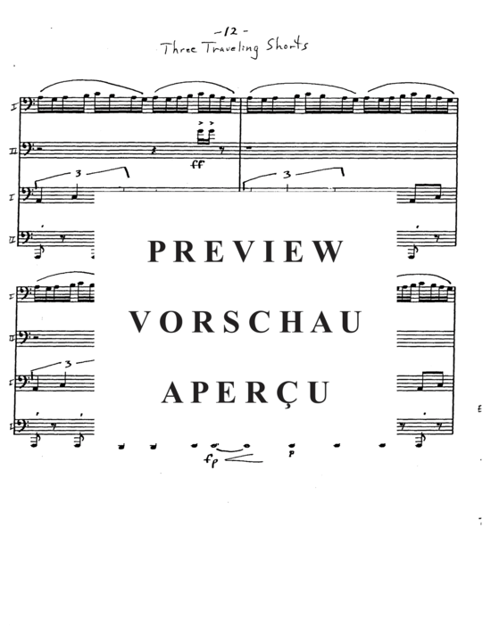 Product gallery: Page 14 of 21 Three Traveling Shorts , , (Tuba Quartett EETT)