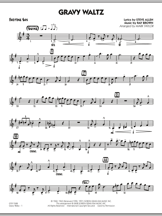 Produktgalerie: Seite 1 von 1 Gravy Waltz - Baritone Sax, 