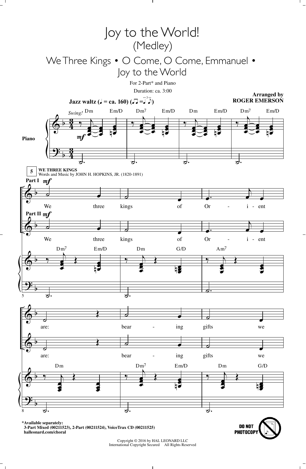 Product gallery: Page 1 of 1 Joy To The World! (Medley), Roger Emerson