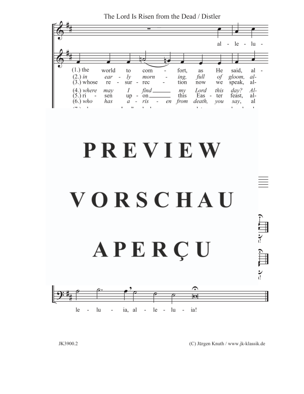 gallery: The Lord Is Risen from the Dead , , (Gemischter Chor)