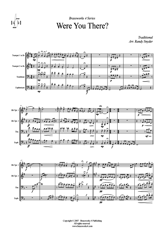 Produktbild zu: Were You There?Traditional