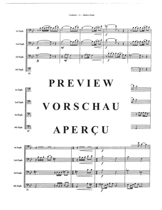 Product gallery: Page 8 of 21 Shadow-Graph , , (Euphonium Quartet)