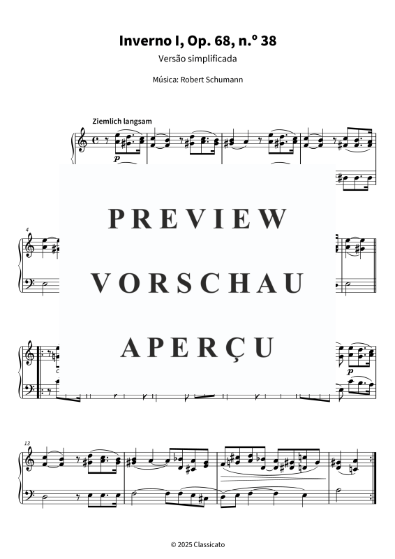 Product gallery: Page 1 of 5 Inverno I - Versão simplificada, , Piano Solo
