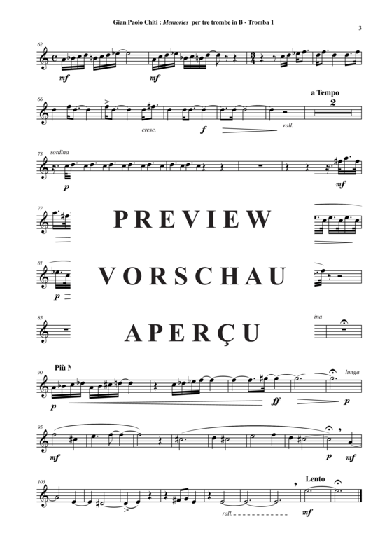 Produktgalerie: Seite 11 von 17 Memories , , (Trompeten Trio)