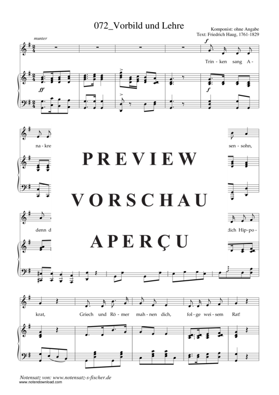 Produktgalerie: Seite 2 von 3 Vorbild und Lehre , , Klavier und Gesang