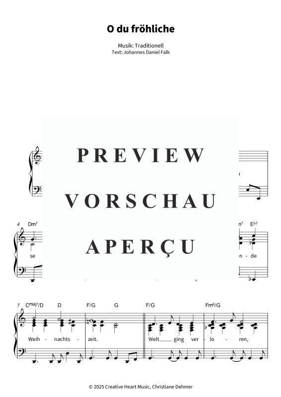 Produktgalerie: Seite 5 von 6 O du fröhliche - als leichte Pop-Ballade, , Klavier Solo