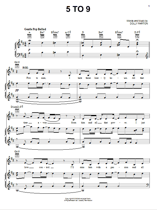 Produktbild zu: 5 To 9 (from 9 to 5: The Musical)