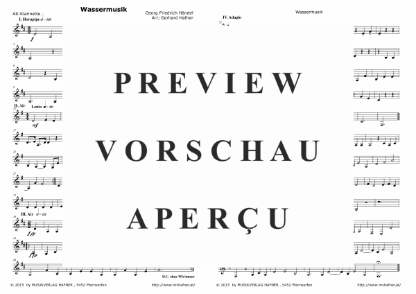 gallery: Wassermusik, , (Clarinet Quintet)