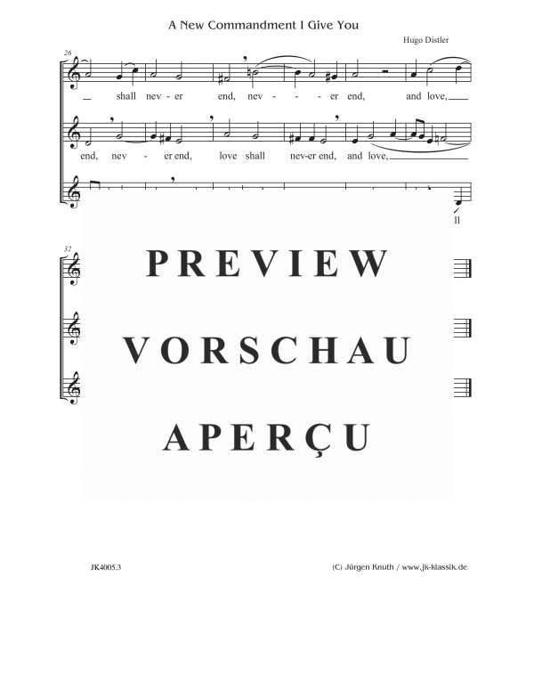 gallery: A New Commandment I Give You, , (Frauenchor SSA)