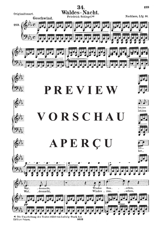 Product gallery: Page 2 of 14 Waldes-Nacht D.708, , Medium Voice and Piano