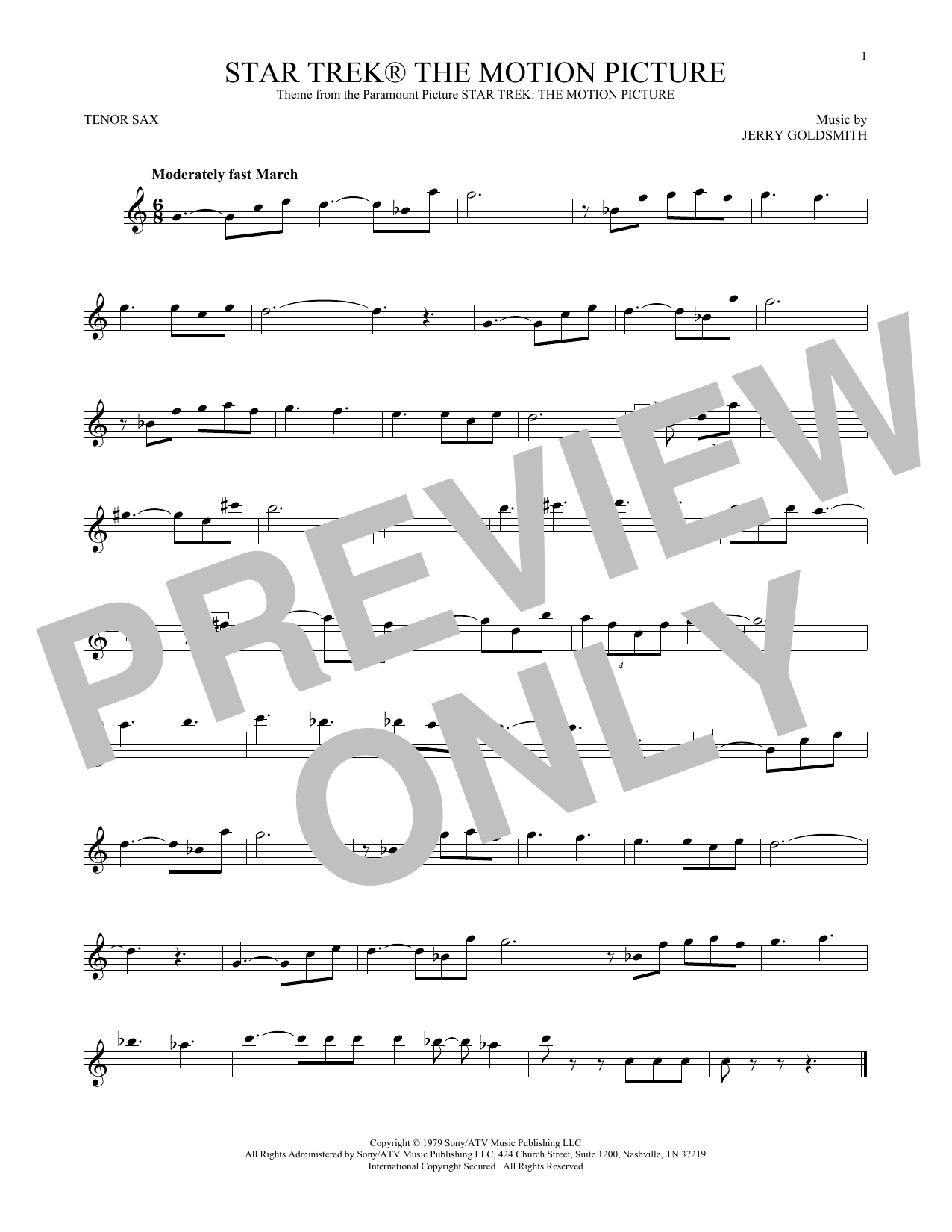 Product gallery: Page 1 of 1 Star Trek The Motion Picture, Jerry Goldsmith