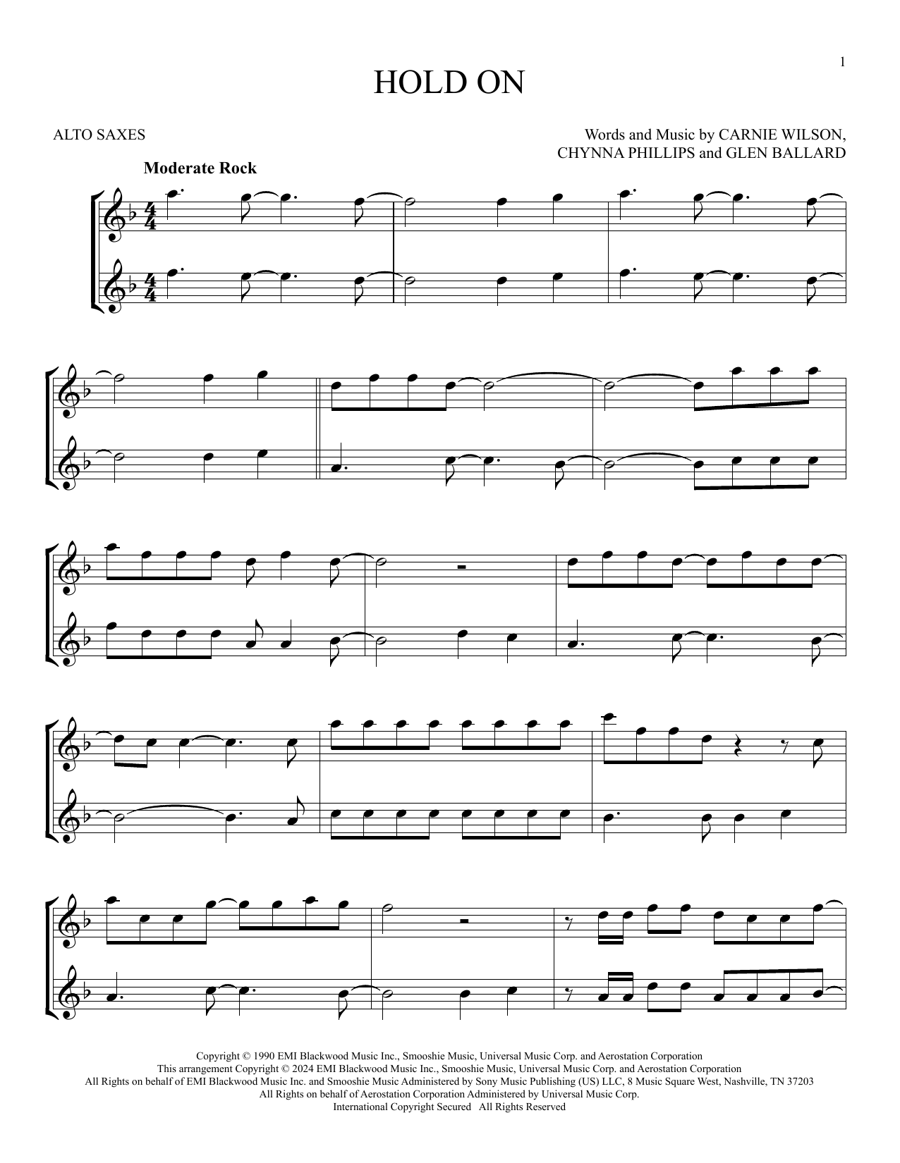 Product gallery: Page 1 of 1 Hold On, Wilson Phillips