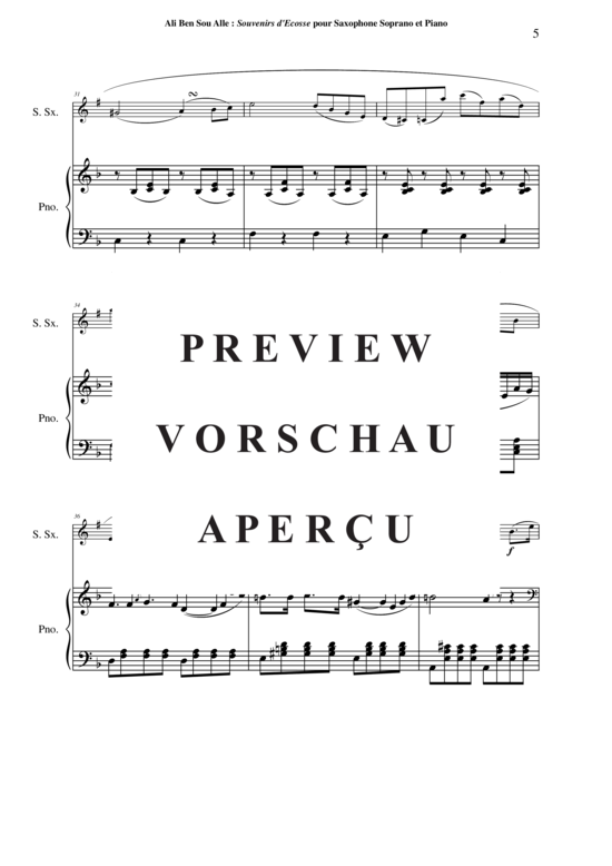 Product gallery: Page 6 of 21 Souvenirs d´Écosse , , (soprano saxophone + piano)