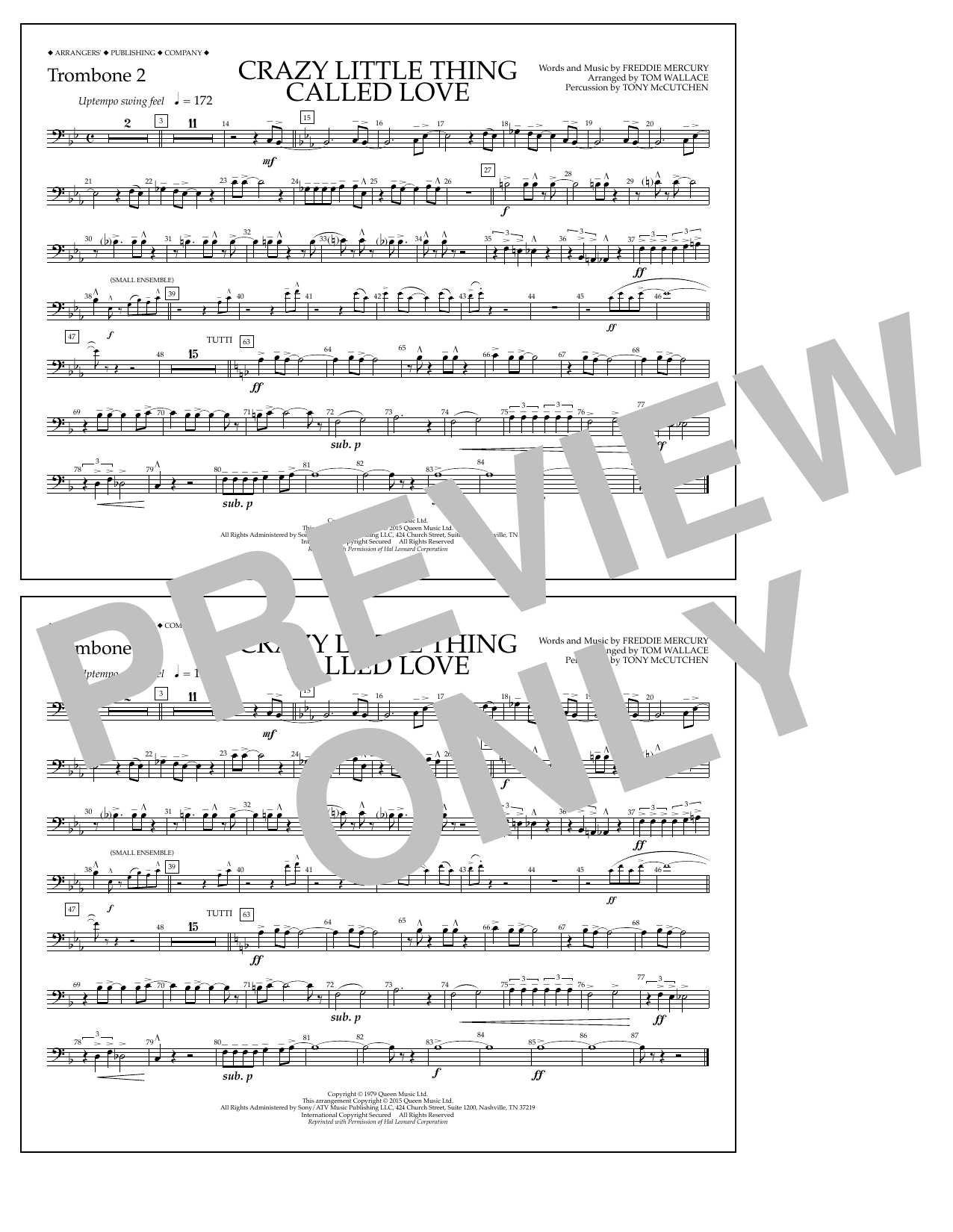 Produktbild zu: Crazy Little Thing Called Love - Trombone 2