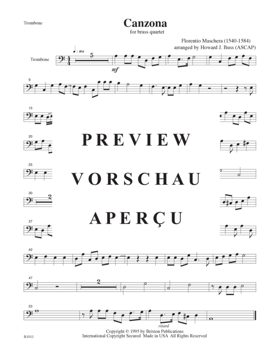 Produktgalerie: Seite 12 von 12 Canzona , , (Blechbläserquartett T T H/P P)