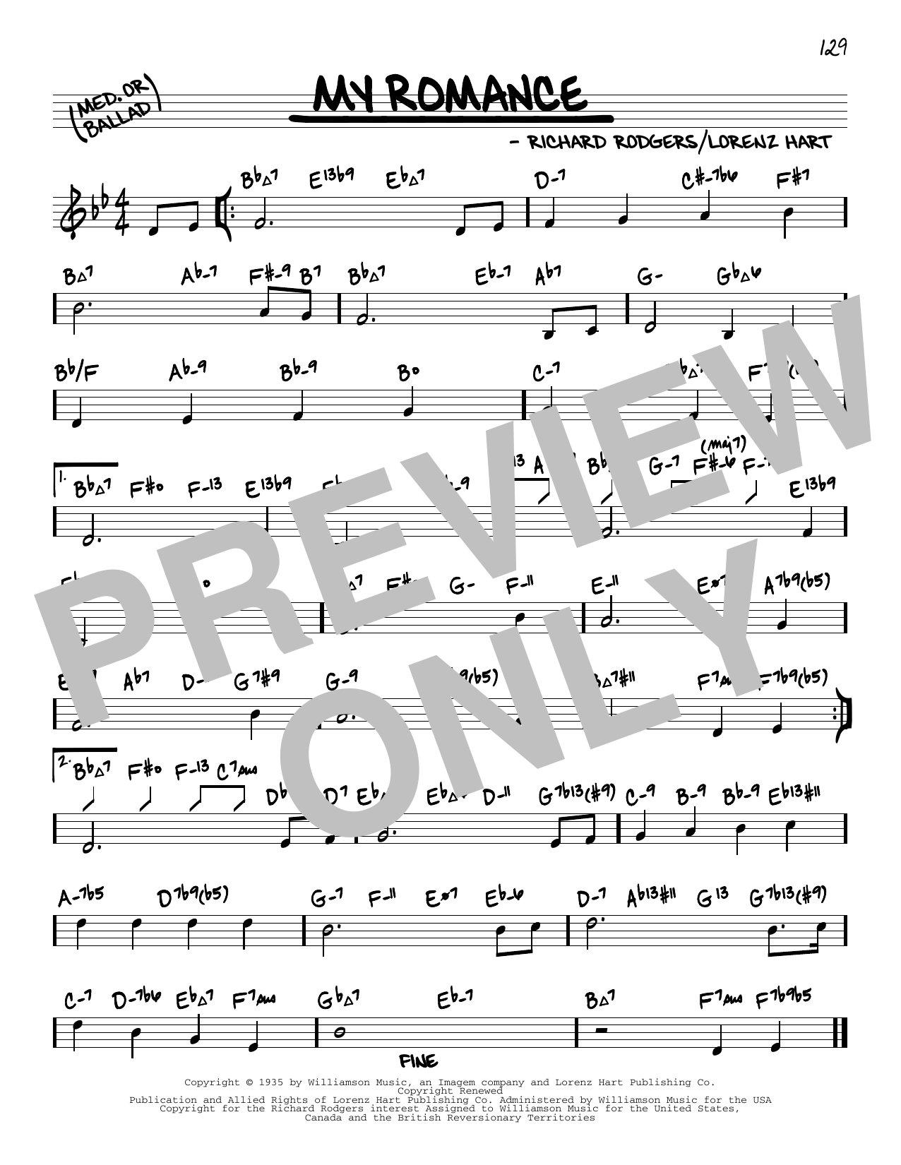 Produktbild zu: My Romance (arr. David Hazeltine)