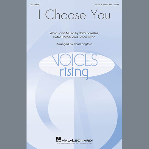 cover: I Choose You (arr. Paul Langford), Sara Bareilles