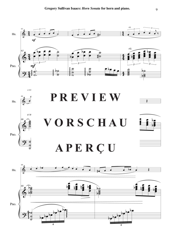 Produktgalerie: Seite 10 von 21 Horn Sonata , , (Horn in F + Klavier)