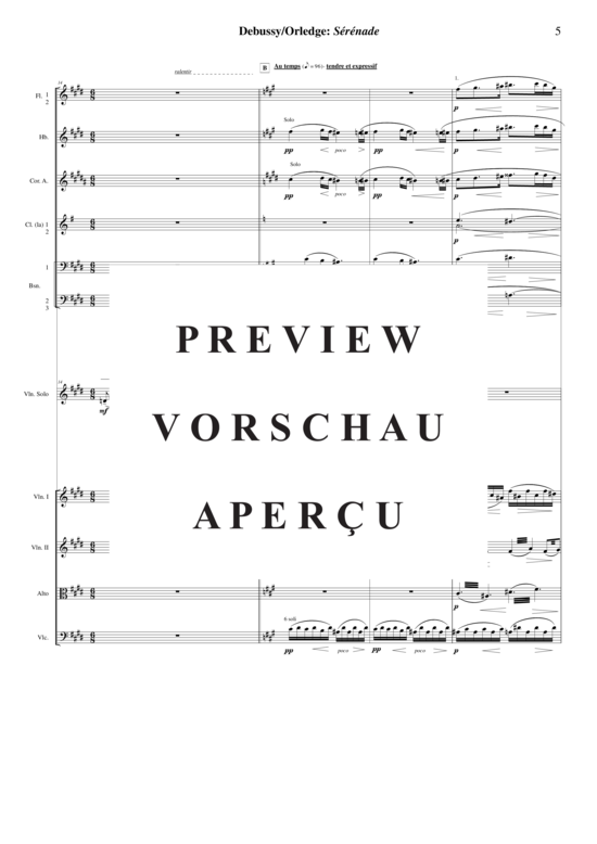 gallery: Sérénade for violin and orchestra , , (Orchester + Violine Solo)