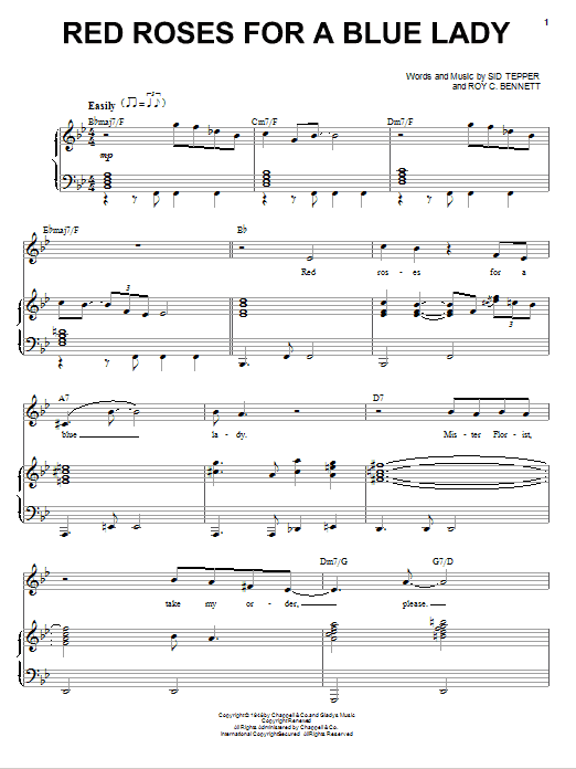 Produktgalerie: Seite 1 von 1 Red Roses For A Blue Lady, Andy Williams, Gesang, Klavier