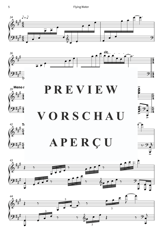 Produktgalerie: Seite 7 von 9 Flying Water, Berlin, Daniela, Klavier Solo