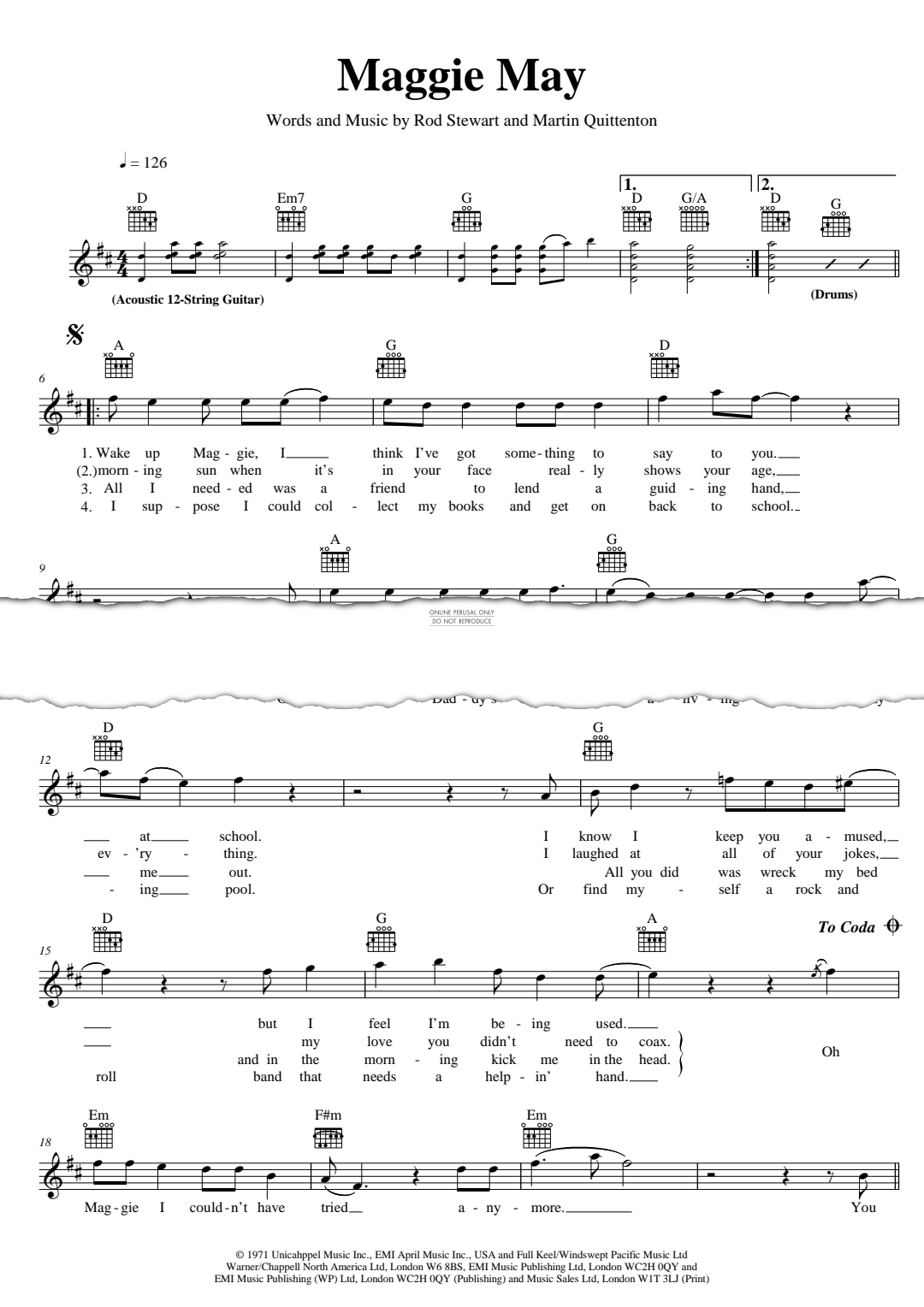 Produktgalerie: Seite 1 von 1 Maggie May, Rod Stewart, Gesang