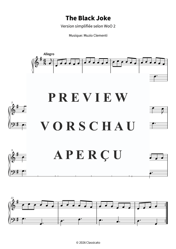 Product gallery: Page 5 of 5 The Black Joke - facilement - Version simplifiée, , Solo Piano