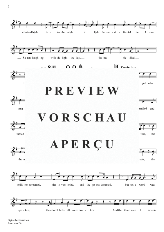Produktgalerie: Seite 7 von 8 American Pie, Mc Lean, Don, (Oboe)