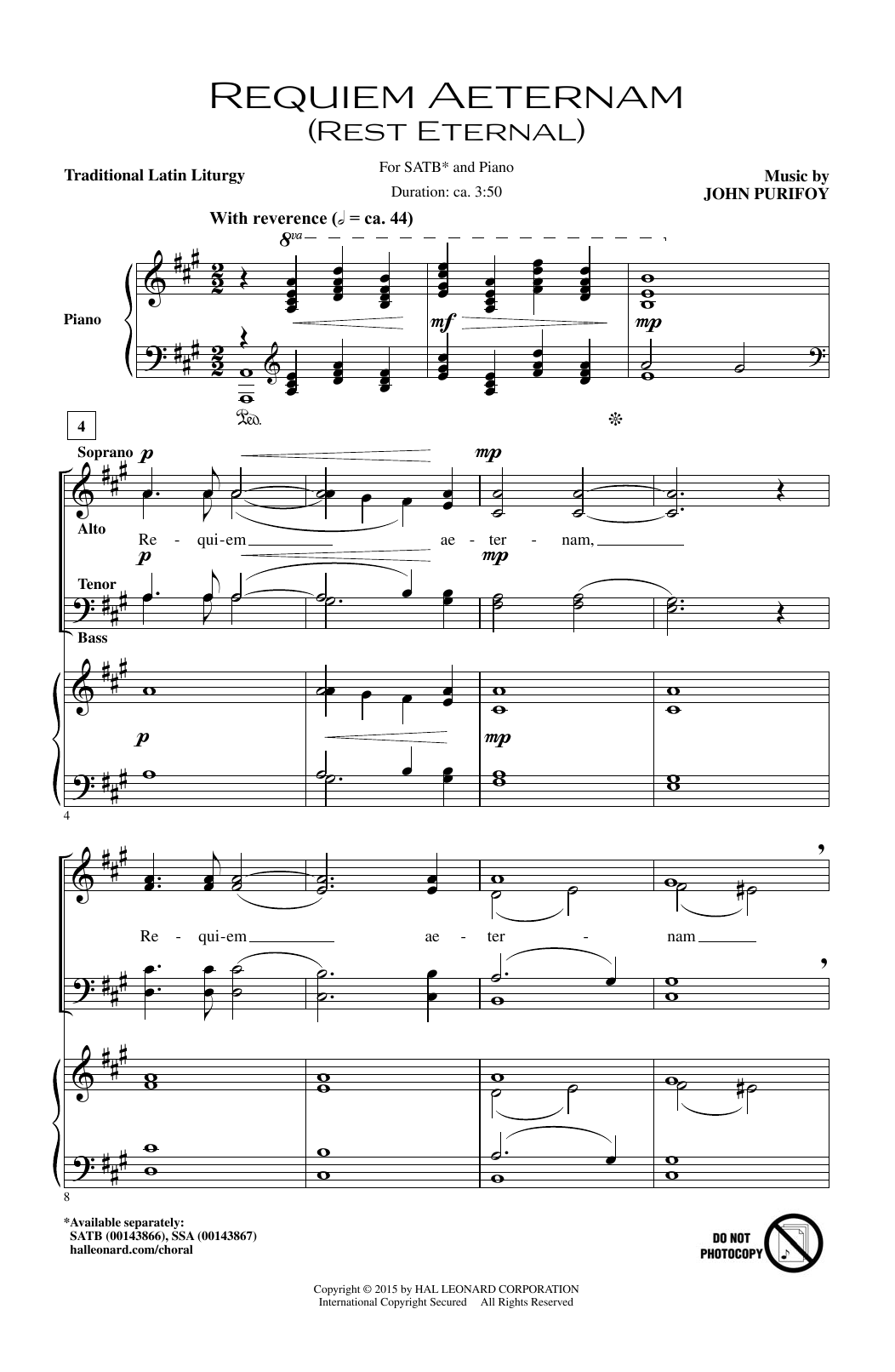 Produktbild zu: Requiem Aeternam (Rest Eternal)