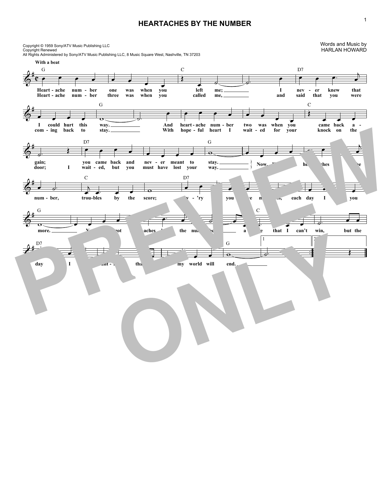 Produktbild zu: Heartaches By The Number