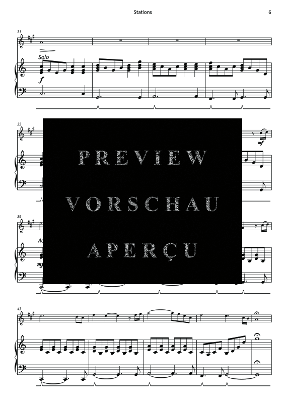 Produktgalerie: Seite 8 von 11 Stations - Gentle Melodies for Weddings, Church, and Other Occasions, , Altsaxophon und Klavier