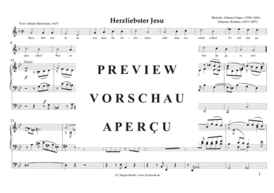 gallery: Herzliebster Jesu , , (Orgel Solo)
