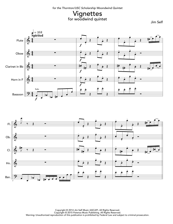 Produktgalerie: Seite 1 von 11 Vignettes, , (Holzbläser Quintett)