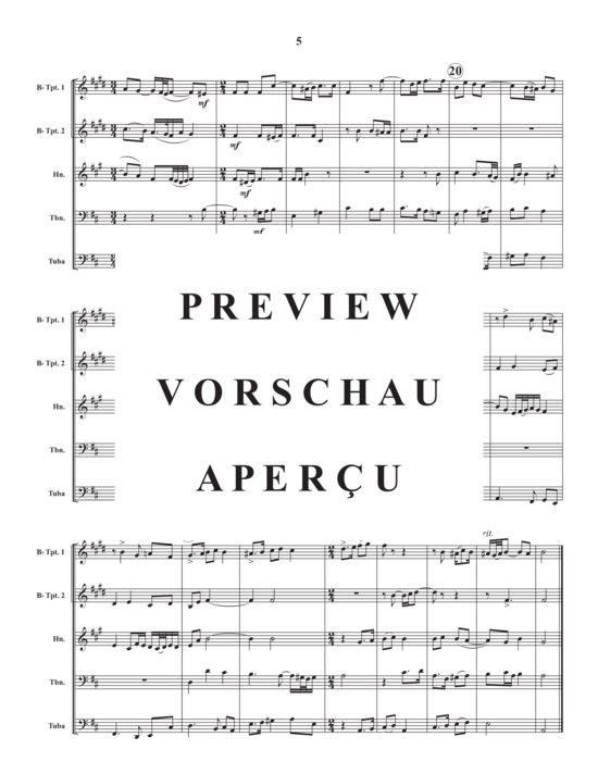 Produktgalerie: Seite 7 von 17 I Am the Bread of Life , , (Blechbläser Quintett)