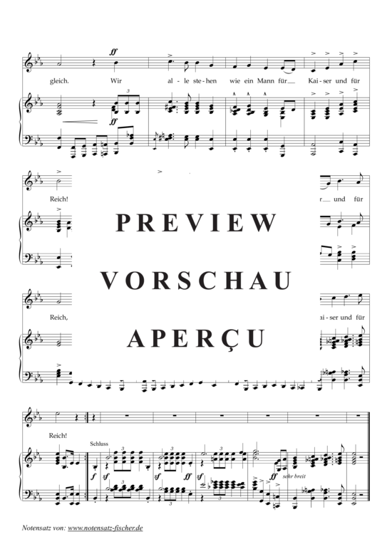 Product gallery: Page 3 of 4 Für Kaiser und Reich , , (voice + piano)
