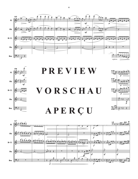 Produktgalerie: Seite 7 von 21 Quintette Pour Instruments a Vent , , (Holzbläser-Quintett)