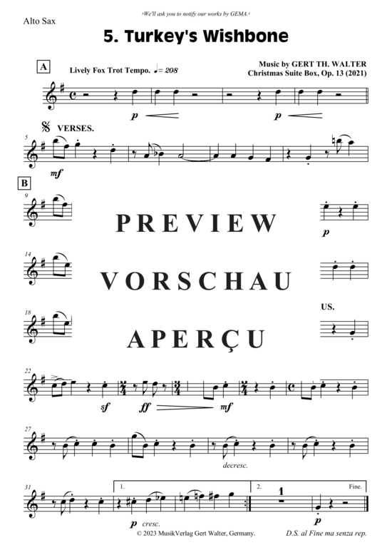 gallery: Turkey´s Wishbone , , (Saxophon Quartett SATB)