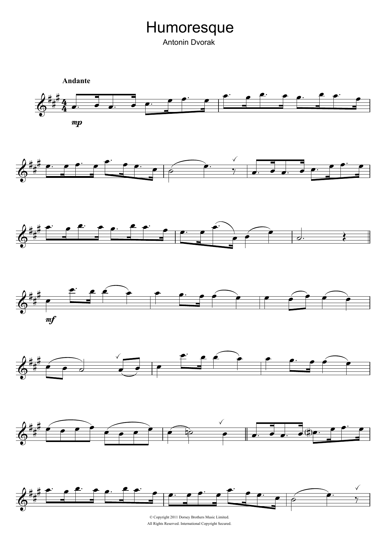 Product gallery: Page 1 of 1 Humoresque, Antonín Dvorák