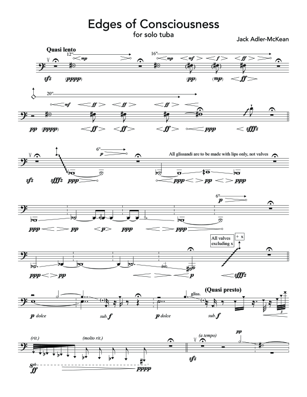 Produktgalerie: Seite 1 von 8 Edges of Consciousness, , (Tuba Solo)